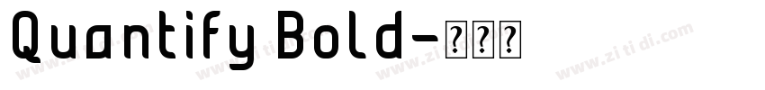 Quantify Bold字体转换